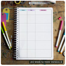 Load image into Gallery viewer, Personalised Teacher's Planner week to view 25/26 (UNDATED)