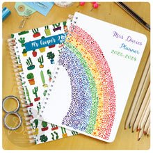 Load image into Gallery viewer, Personalised Teacher's Planner week to view 25/26 (UNDATED)