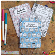 Load image into Gallery viewer, 3 mix and match A6 personalised pocket notebooks *now with a choice of lines/plain/dotgrid or lists*