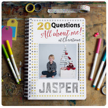 Load image into Gallery viewer, All about me 20 Questions - Christmas Interview Scrapbook
