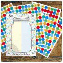 Load image into Gallery viewer, Personalised weight management progress Sticker Chart