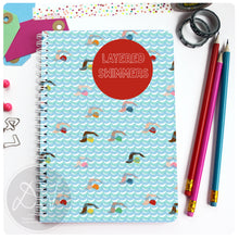 Load image into Gallery viewer, Personalised Swimming log/journal