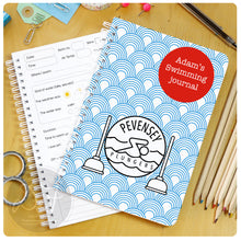 Load image into Gallery viewer, Personalised Swimming log/journal