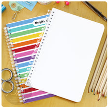 Load image into Gallery viewer, Personalised plain notebook A5 or A4