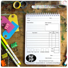 Load image into Gallery viewer, Order book with tear off receipts - Top bound A5