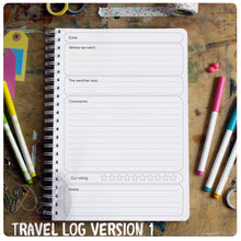 Load image into Gallery viewer, Personalised Travel log book/journal