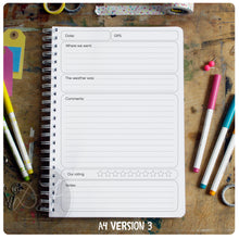 Load image into Gallery viewer, Personalised Travel log book/journal