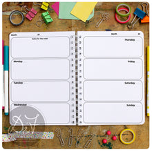Load image into Gallery viewer, Undated Diary - start anytime you fancy!