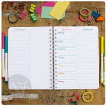Load image into Gallery viewer, Weekly Meal planner with tear off shopping lists