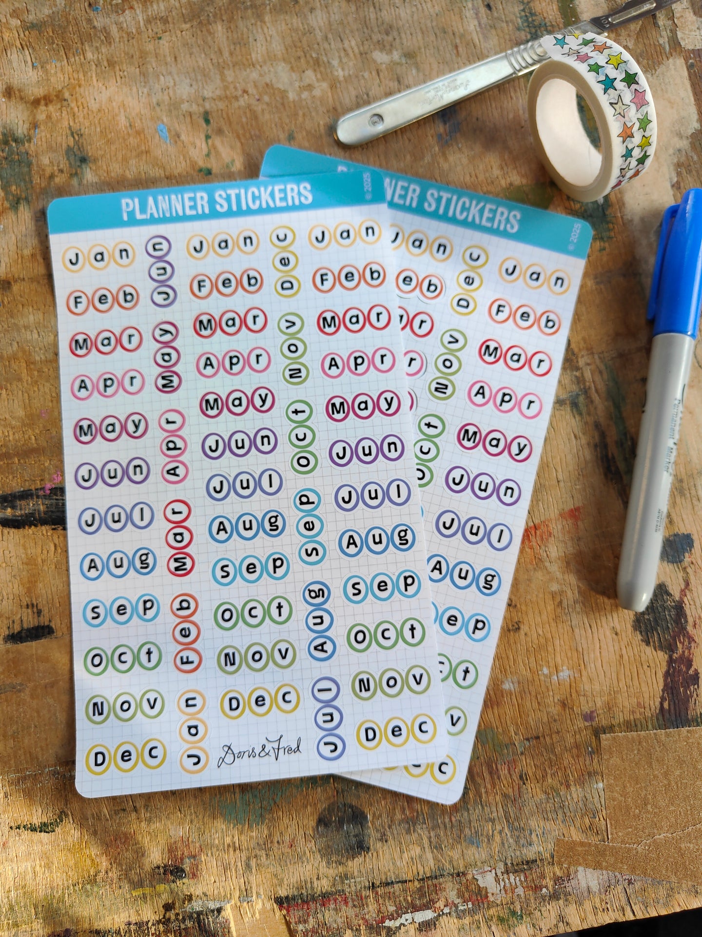 Planner stickers - Months