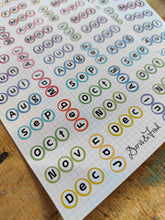 Load image into Gallery viewer, Planner stickers - Months
