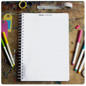 2025-2026 Academic A4/A5   A page per day personalised diary (photos to be updated)
