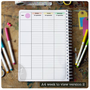 DATED Personalised Teacher's Planner week to view 25/26 (photos to be updated)