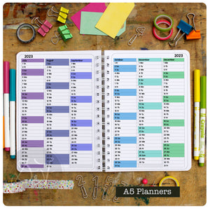 DATED Personalised Teacher's Planner week to view 2024 (Jan-Dec)