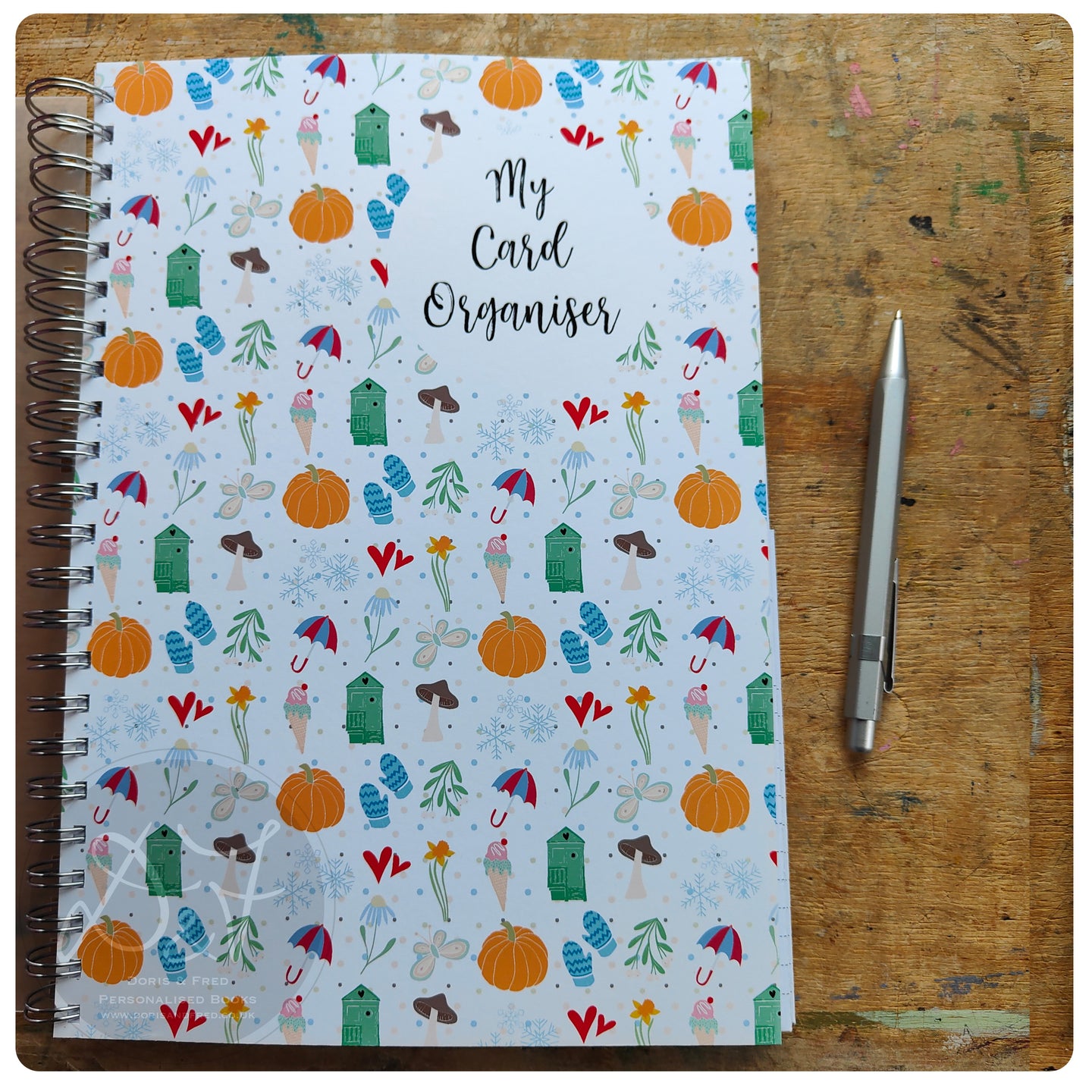 Personalised Greeting Card Organiser
