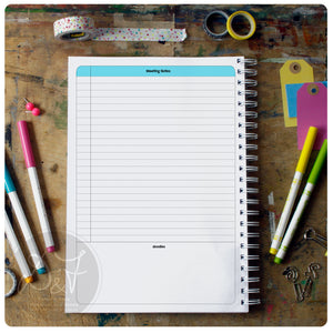 Personalised UNDATED  page-per-day teacher planner 25-26