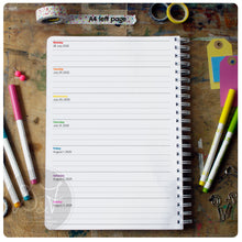 Load image into Gallery viewer, Diary with weekly notes
