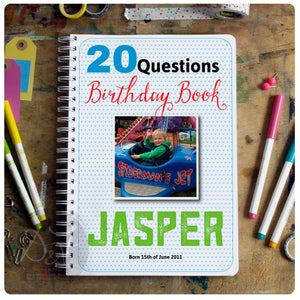 20 Questions / Birthday Interview book