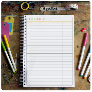 Personalised UNDATED  page-per-day teacher planner 25-26