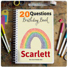 Load image into Gallery viewer, 20 Questions / Birthday Interview book
