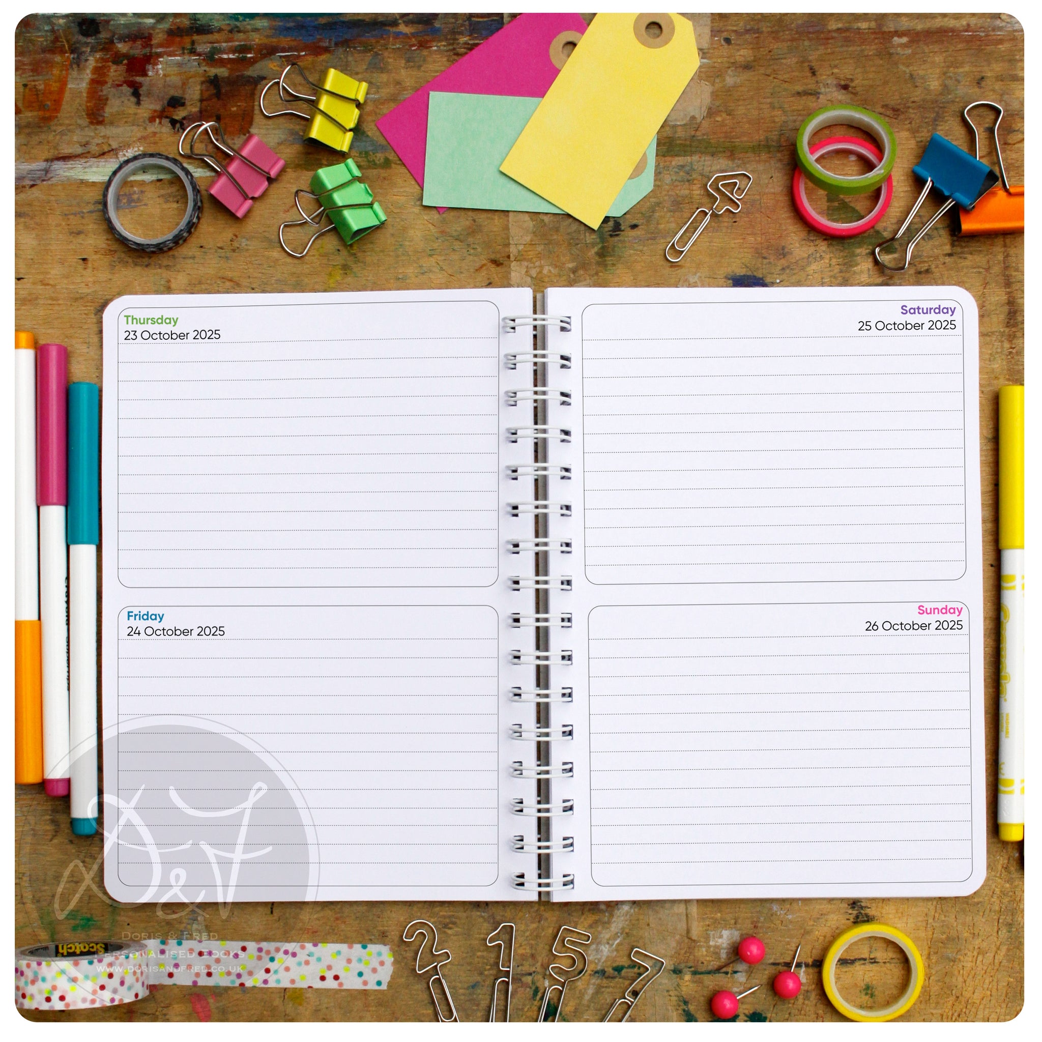 One Day On A Page Diary Letter 2026 - Filofax