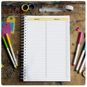Personalised UNDATED  page-per-day teacher planner 25-26