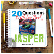 Load image into Gallery viewer, 20 Questions / Birthday Interview book
