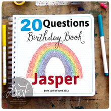 Load image into Gallery viewer, 20 Questions / Birthday Interview book
