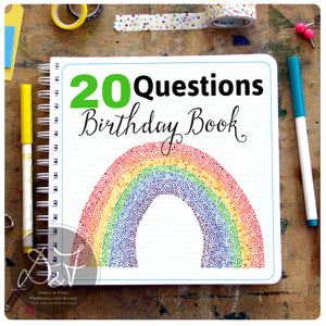 20 Questions / Birthday Interview book