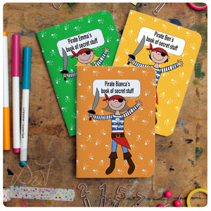 3 mix and match A6 personalised pocket notebooks *now with a choice of lines/plain/dotgrid or lists*