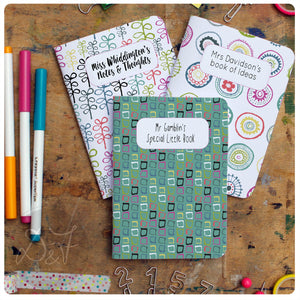 3 mix and match A6 personalised pocket notebooks *now with a choice of lines/plain/dotgrid or lists*