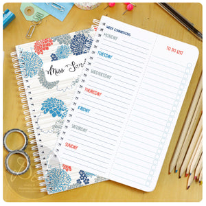 seven day planner with tear off to do lists