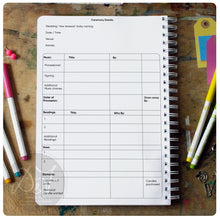 Load image into Gallery viewer, Wedding celebrant planner\notebook
