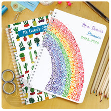 Load image into Gallery viewer, *NEW * DATED Personalised Teacher&#39;s Planner week to view 23/24
