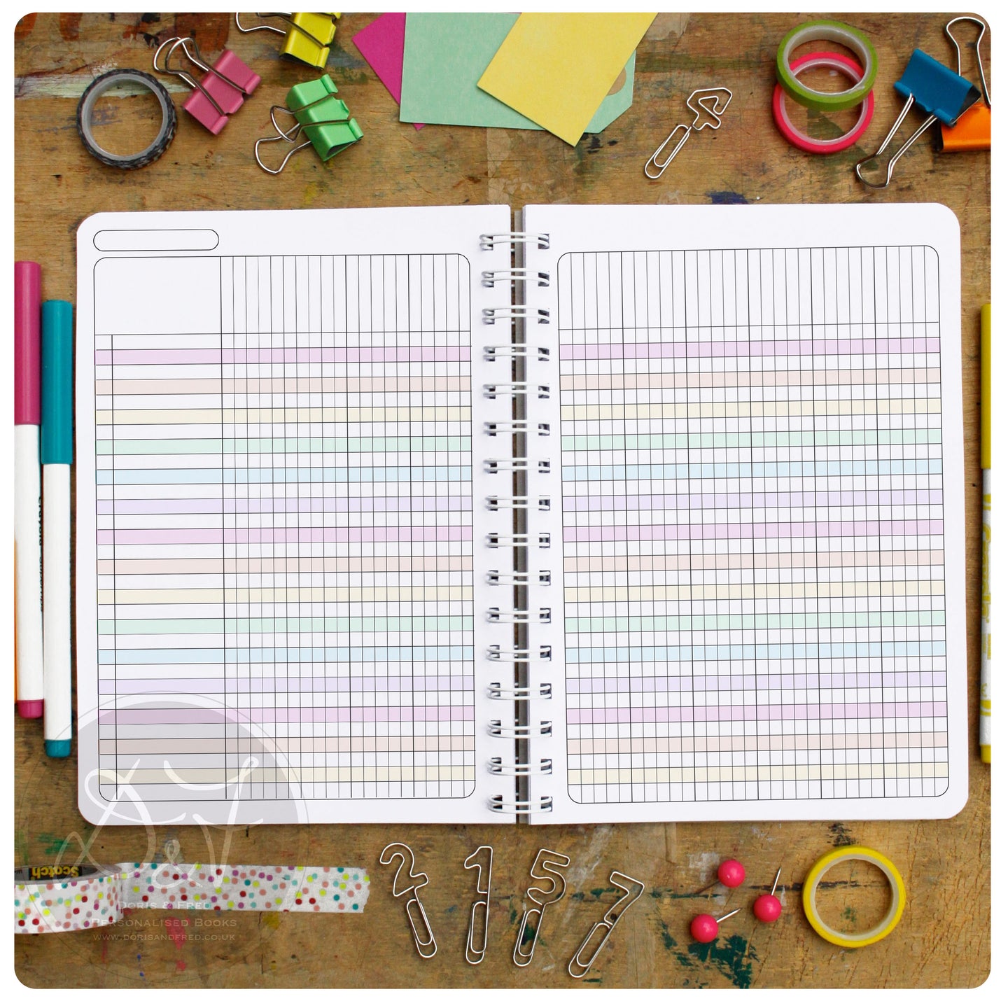 Register or marking book