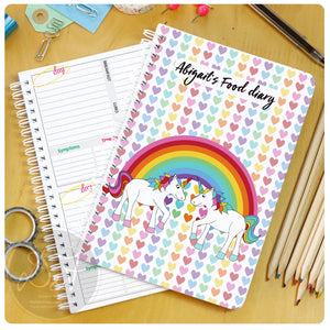 Children's food diaries