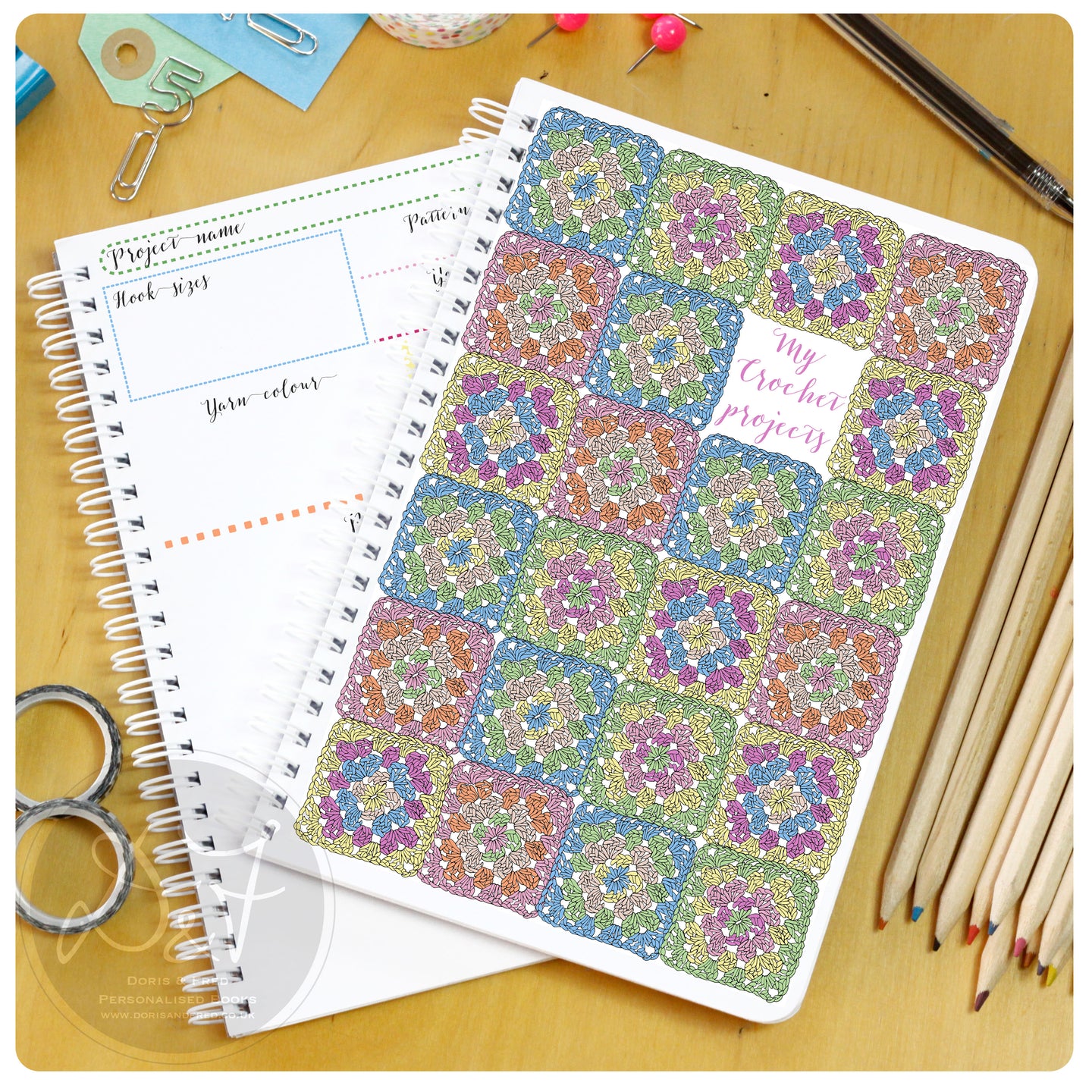 Personalised Crochet project book