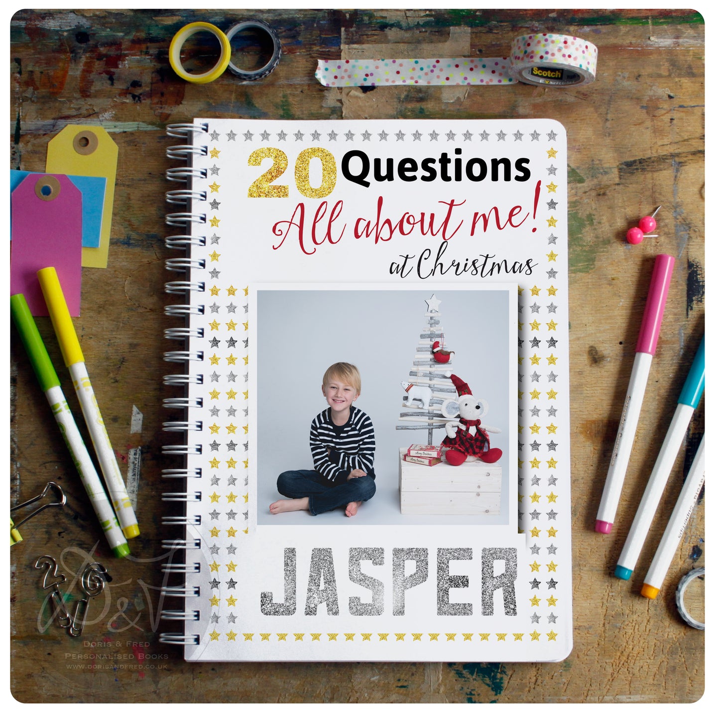 All about me 20 Questions - Christmas Interview Scrapbook