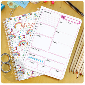 multicoloured life planner