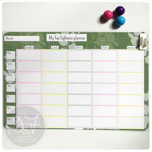 A4 Personalised reusable Magnetic Weekly planner/Chores/Meal planner