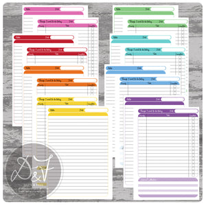 Rainbow to do list book