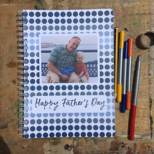 Personalised Card Journal for Father's Day, Mother's Day or Birthdays