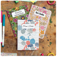 Load image into Gallery viewer, 3 mix and match A6 personalised pocket notebooks *now with a choice of lines/plain/dotgrid or lists*
