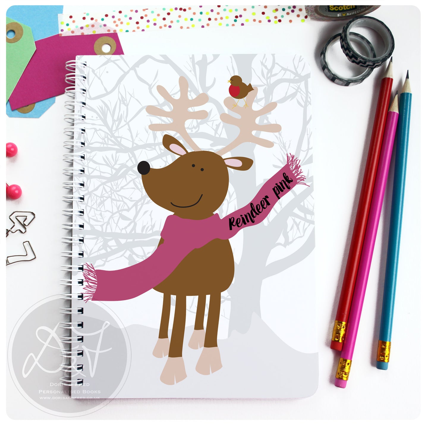 Christmas Planner - Reindeer/Robin