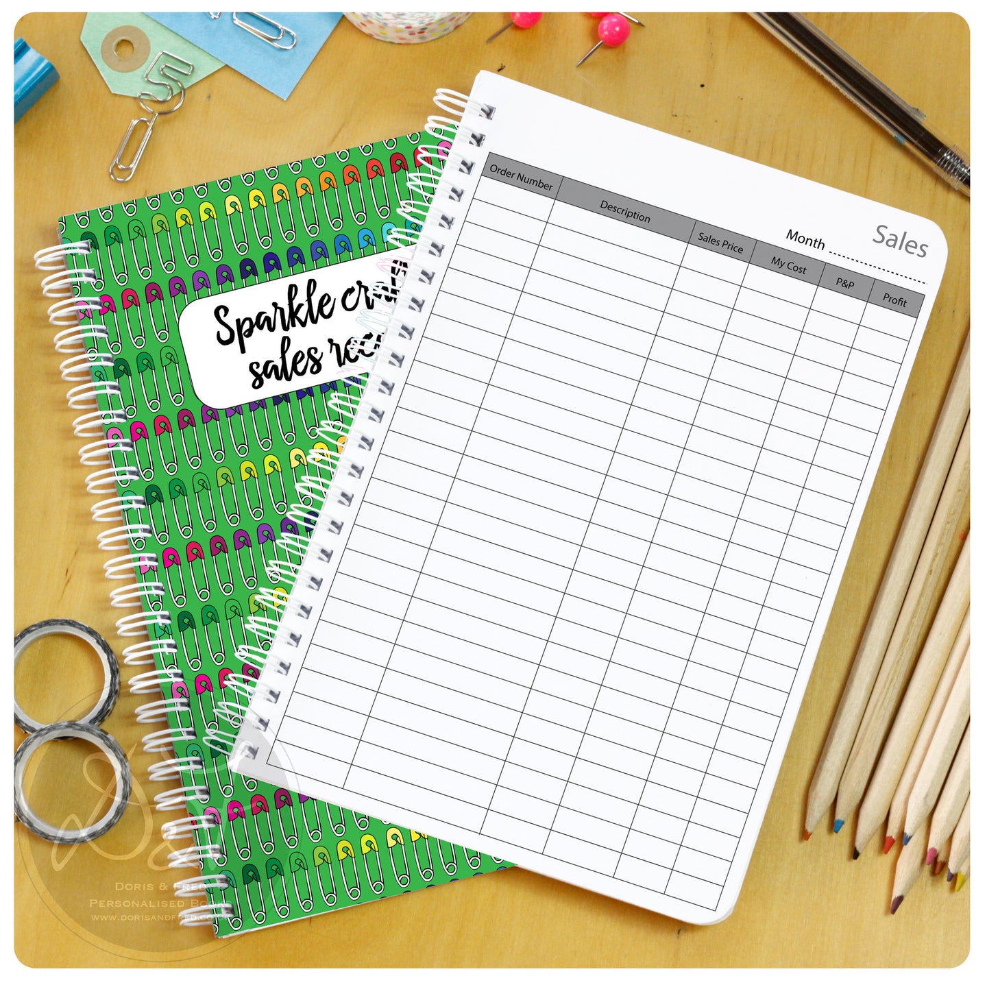 Sales record book