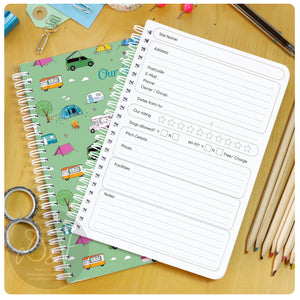 Campsite Log Book - personalised