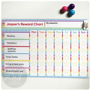 A4 reusable, Magnetic, reward chart for kids (or adults!)