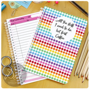 Rainbow to do list book