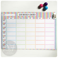 Load image into Gallery viewer, A4 Personalised reusable Magnetic Weekly planner/Chores/Meal planner
