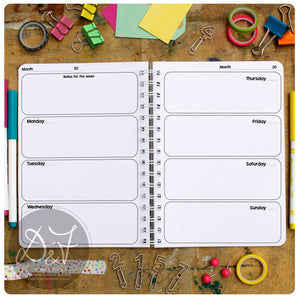 Undated Diary - start anytime you fancy!